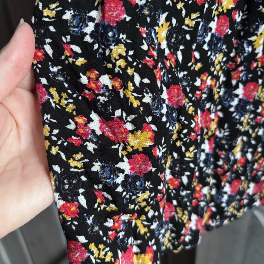 Free People Floral Tunic Blouse‎ Flowy Size S - Picture 10 of 13